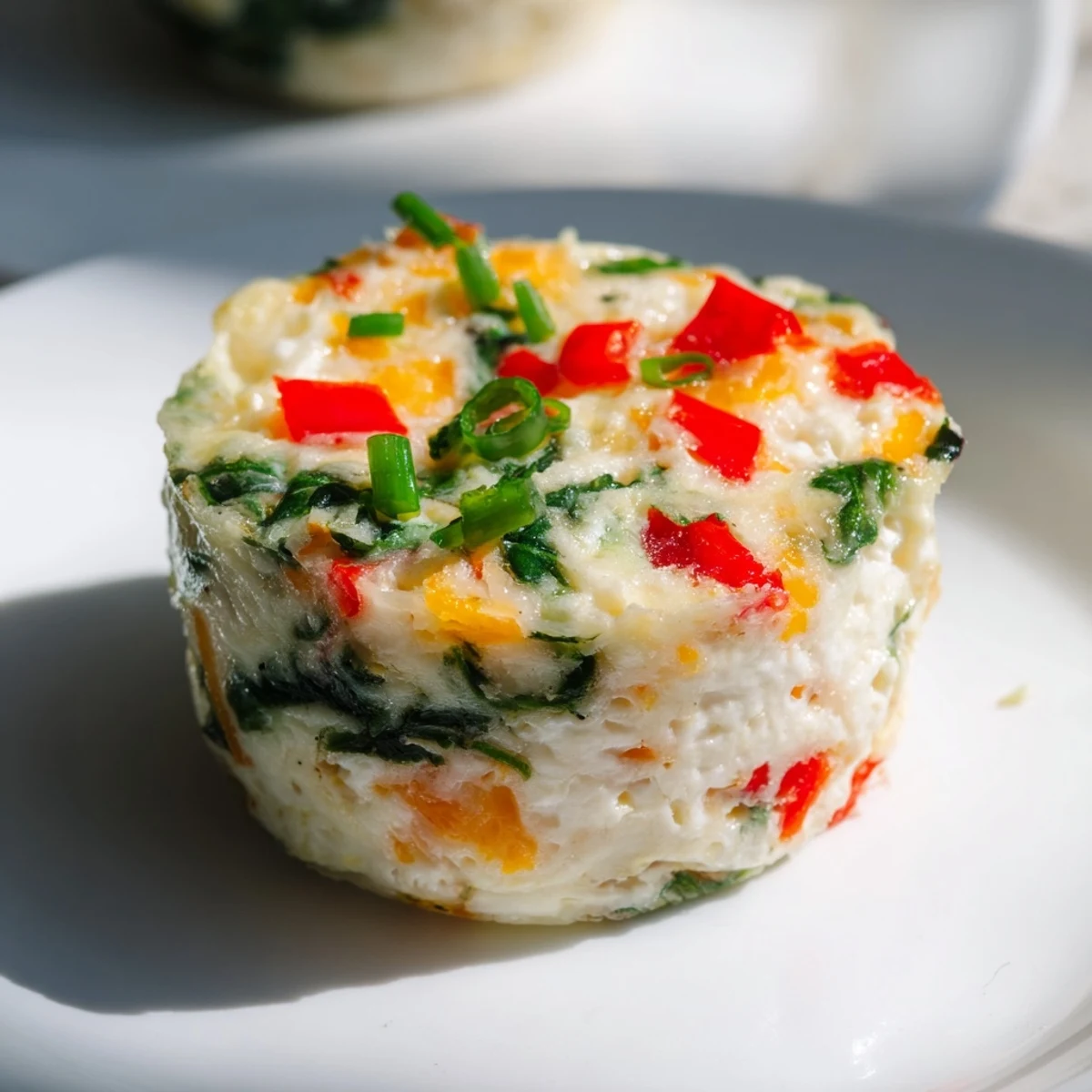 Warm Cottage Cheese Egg Bites on a plate with toast, perfect for a healthy breakfast.