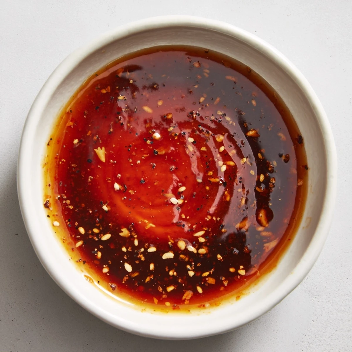 Bright orange and green shredded cabbage tossed with carrots in the Best Asian Coleslaw Dressing, glistening with sesame oil and flecked with ginger.