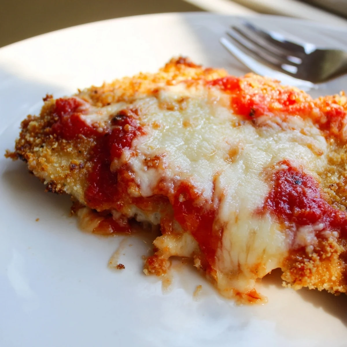 Juicy breaded chicken cutlets form the base of this Chicken Parmesan Pizza with bubbling mozzarella and aromatic herbs.