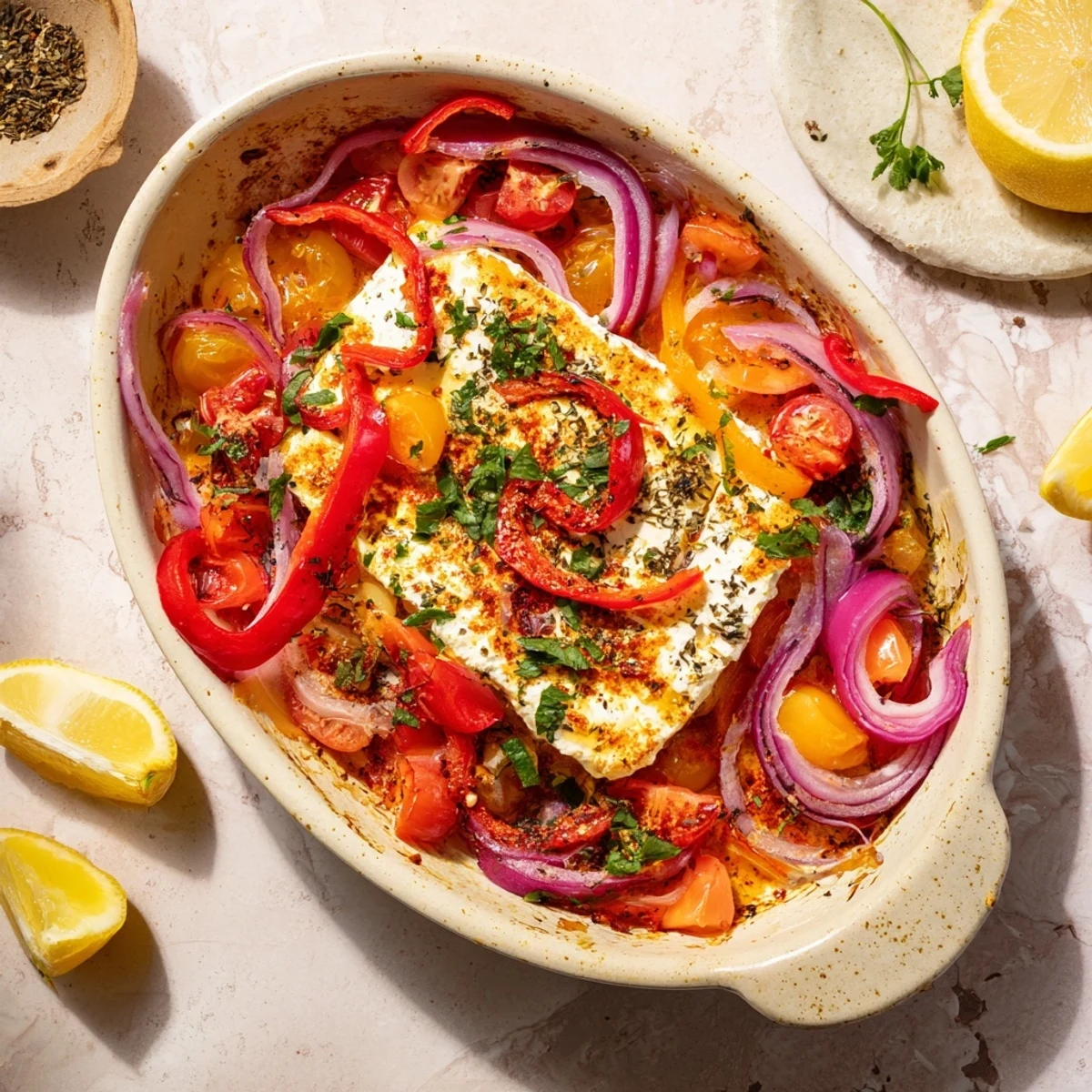 Spicy Baked Feta