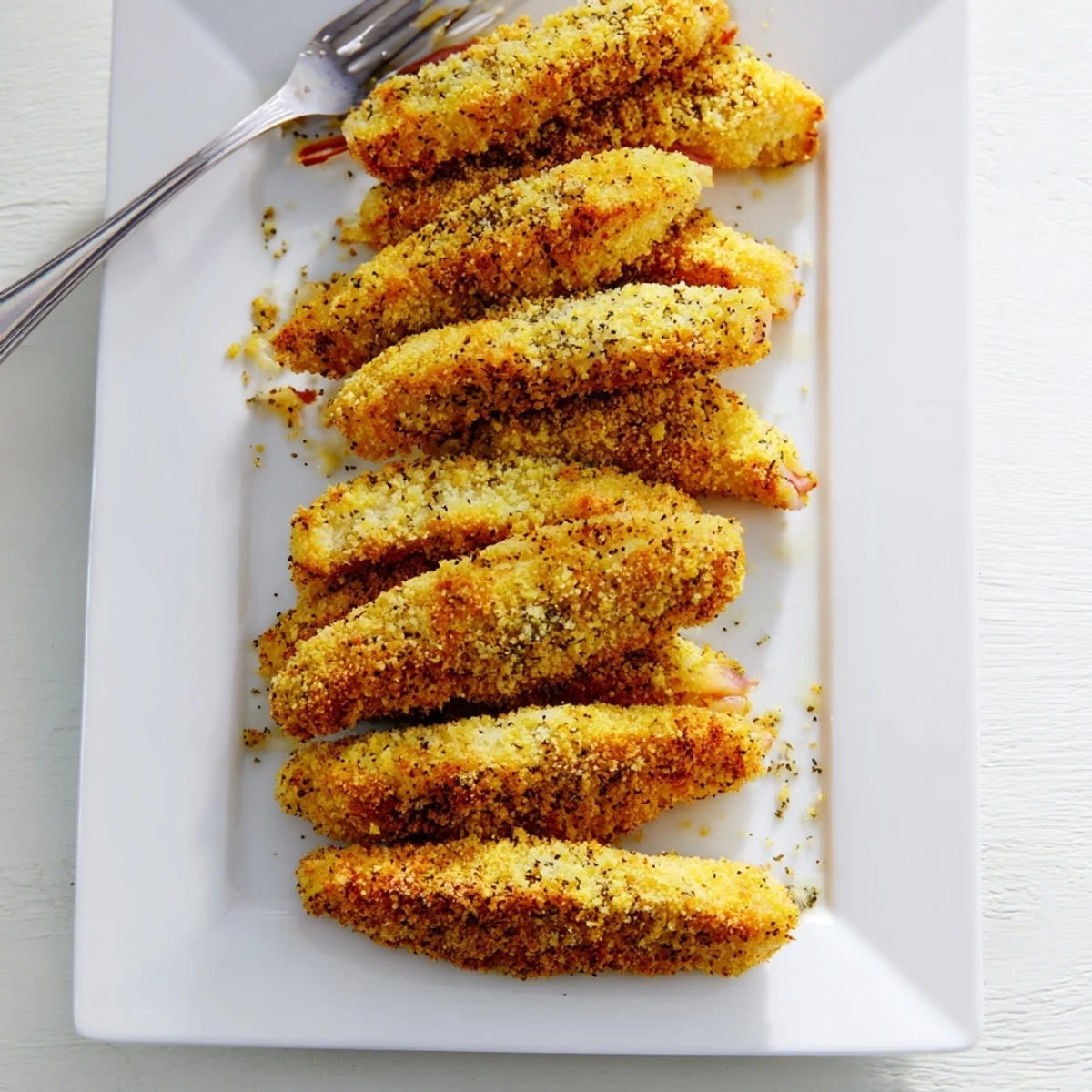 Crispy breadcrumb-coated appetizers featuring melted mozzarella and savory ham sliced to reveal the cheesy center