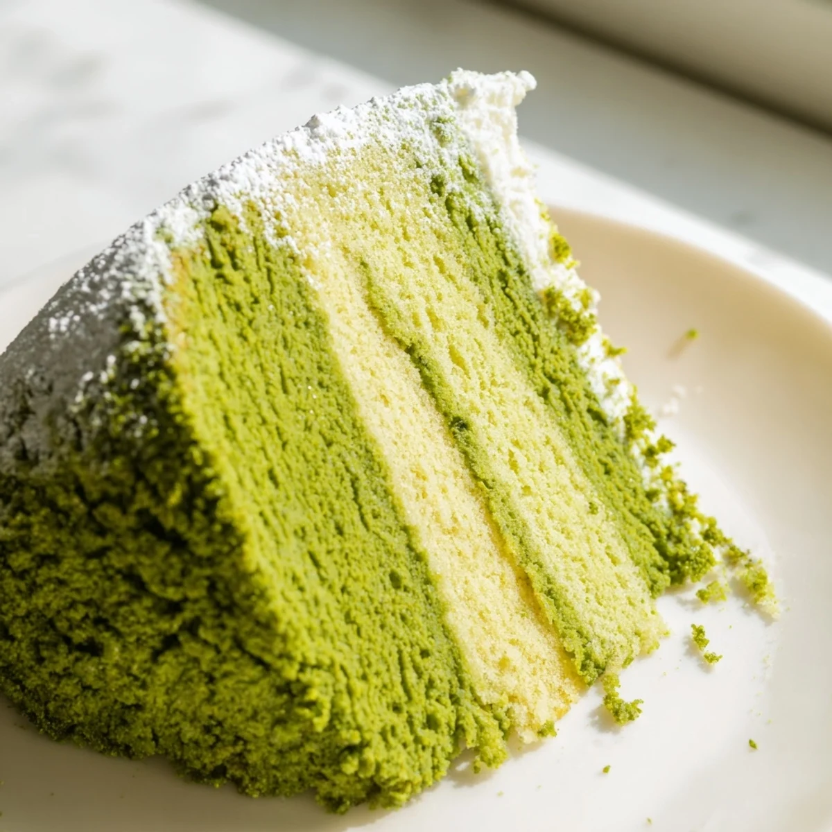 Fluffy Matcha Green Tea Cake