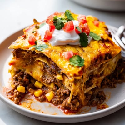 Baked Beef Enchilada Casserole