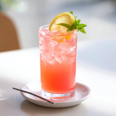 Honey Lemon Pink Soda
